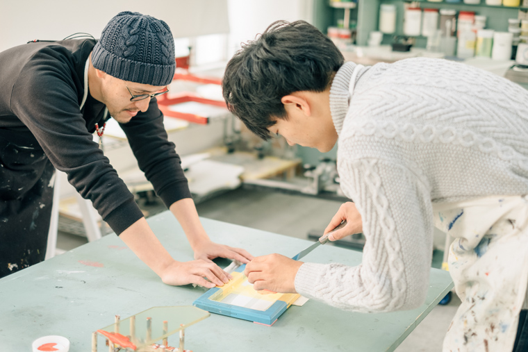 小野と山田も作業