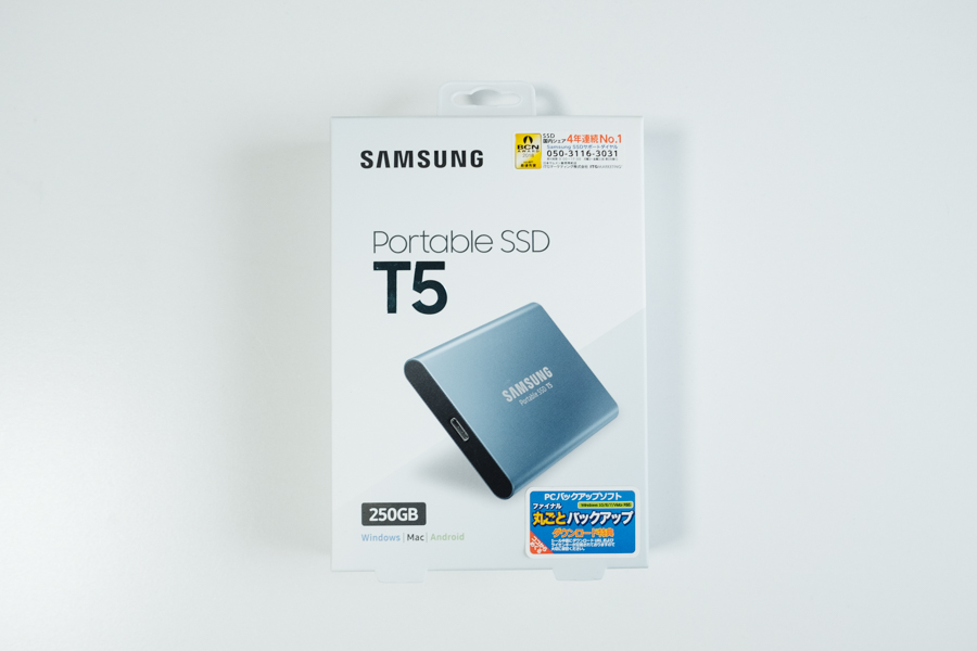 Samsung T5 500GB 2枚組 SSF 2020年購入