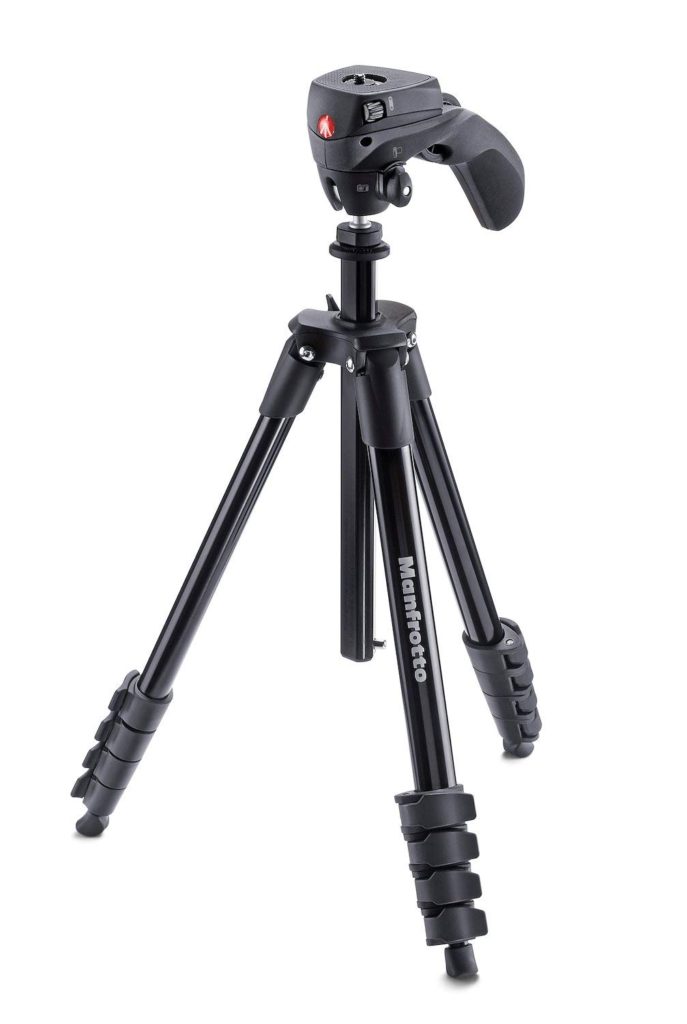 Manfrotto 三脚 COMPACT Action フォト・ムービーキット アルミ 5段 ブラック MKCOMPACTACN-BK