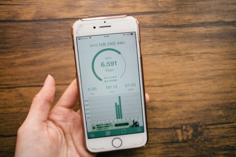 歩数計アプリ