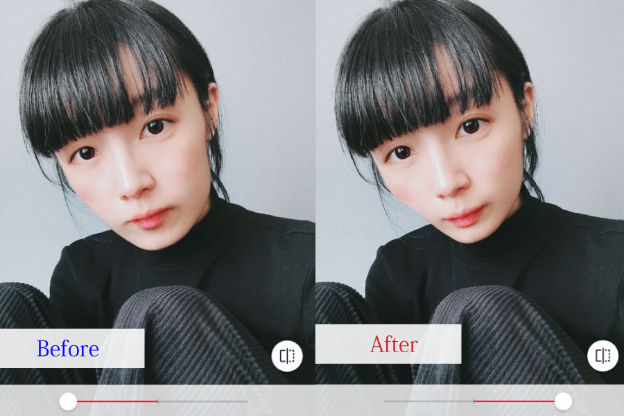 一瞬で美顔になる 若者に大人気のスマホカメラアプリ Pitu で盛れ写真検証 関西写真部share