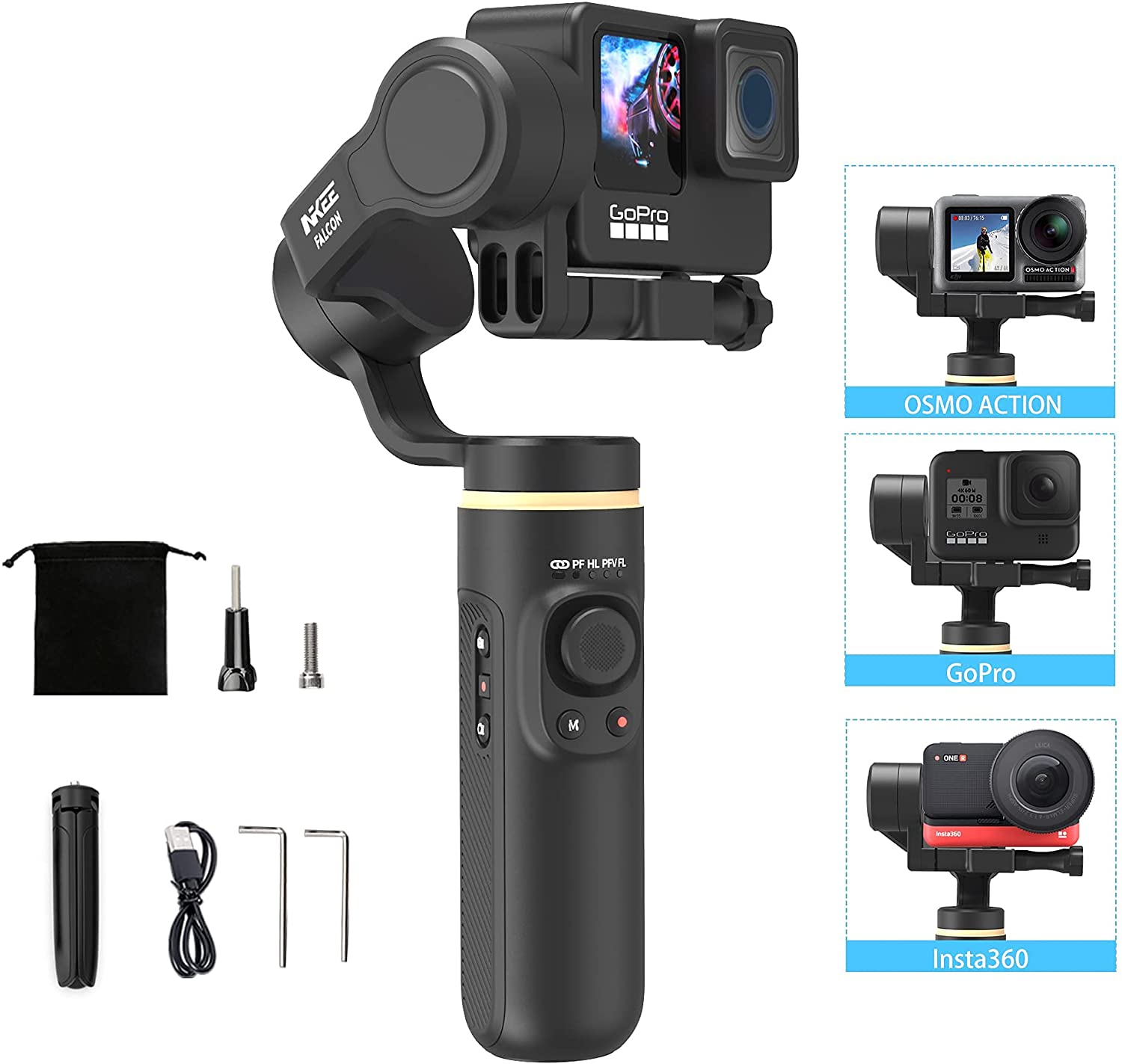 INKEE Falcon Gimbal for Gopro